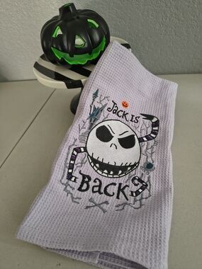 Halloween Hand Kitchen Towel Decor Nightmare Before Christmas Jack Skellington